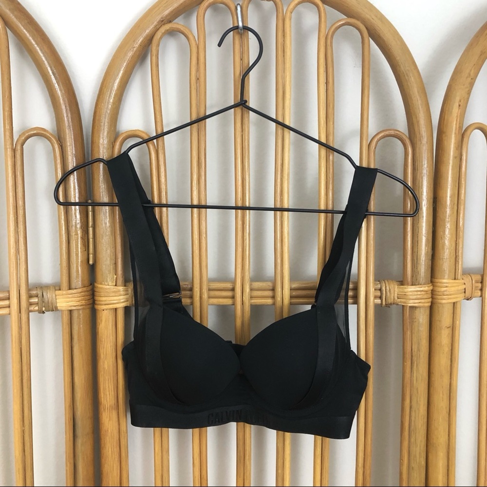 Calvin Klein Push Up Bra with Mesh
